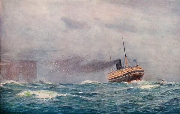 A P. & O. Steamer Outward Bound, 1913. Artist: Percy Frederick Seaton Spence