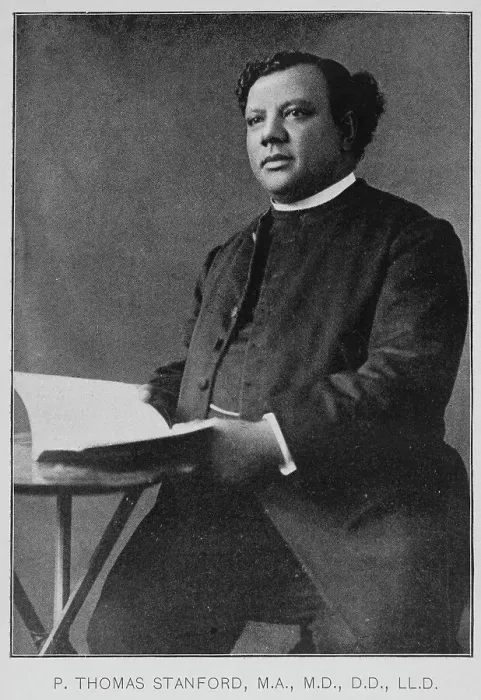 Framed Print : P. Thomas Stanford, M.A. M.D. D.D. LL.D. 1897. Creator: Unknown Framed Print : P. Thomas Stanford, M.A. M.D. D.D. LL.D. 1897. Creator: Unknown