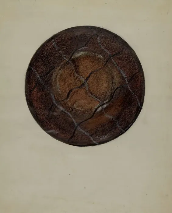Framed Print : Pa. German Bowl, 1935 / 1942. Creator: Ruth Bialostosky Framed Print : Pa. German Bowl, 1935 / 1942. Creator: Ruth Bialostosky