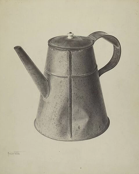Pa. German Coffee Pot, c. 1939. Creator: Amelia Tuccio