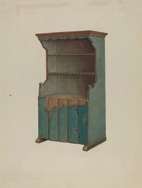 Pa. German Dresser, 1935  /  1942. Creator: Austin L. Davison