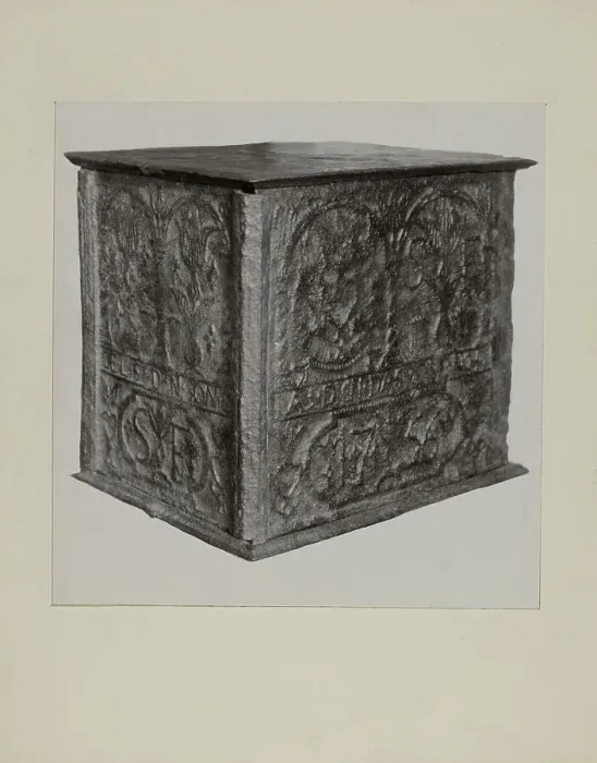 Framed Print : Pa. German Jamb Stove, c. 1942. Creator: Charles Von Urban Framed Print : Pa. German Jamb Stove, c. 1942. Creator: Charles Von Urban
