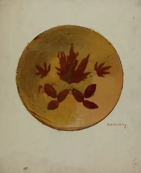 Framed Print : Pa. German Pie Dish, 1936. Creator: Eugene Shellady Framed Print : Pa. German Pie Dish, 1936. Creator: Eugene Shellady