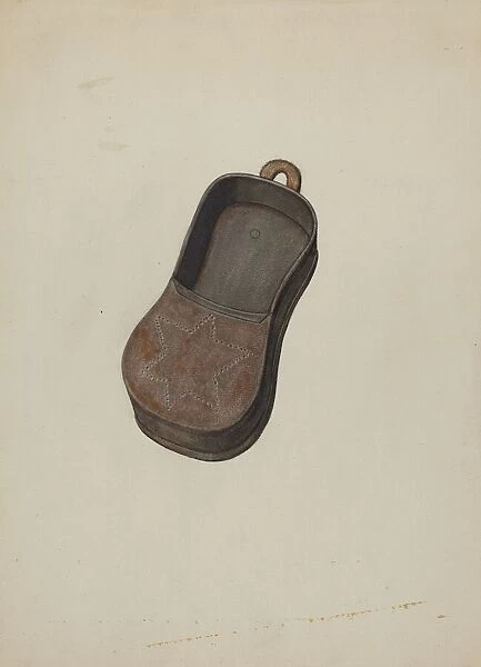 Pa. German Shoemakers Peg Box, c. 1940. Creator: Elmer R. Kottcamp