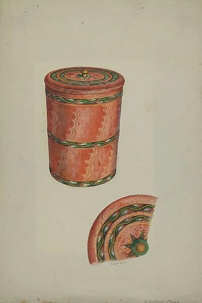 Pa. German Sugar Tub, 1935 / 1942. Creator: Ethelbert Brown
