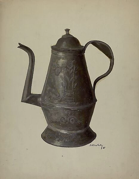 Pa. German Teapot, 1937. Creator: Eugene Shellady