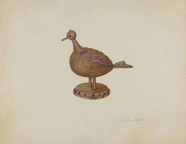 Pa. German Toy Bird, 1935  /  1942. Creator: Charles Garjian