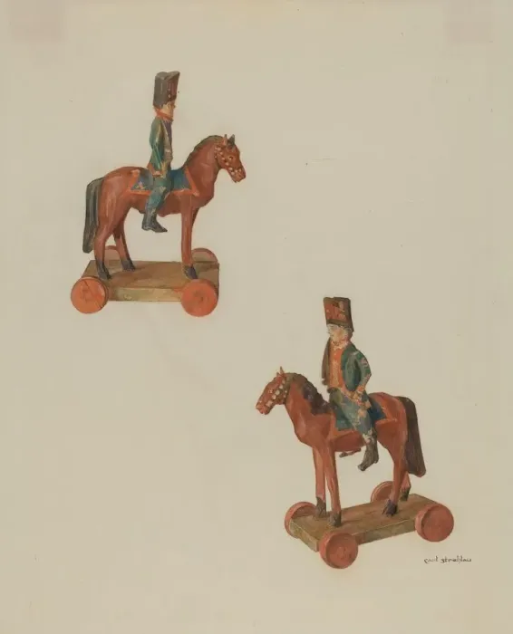 Framed Print : Pa. German Toy Soldier, 1935 / 1942. Creator: Carl Strehlau Framed Print : Pa. German Toy Soldier, 1935 / 1942. Creator: Carl Strehlau