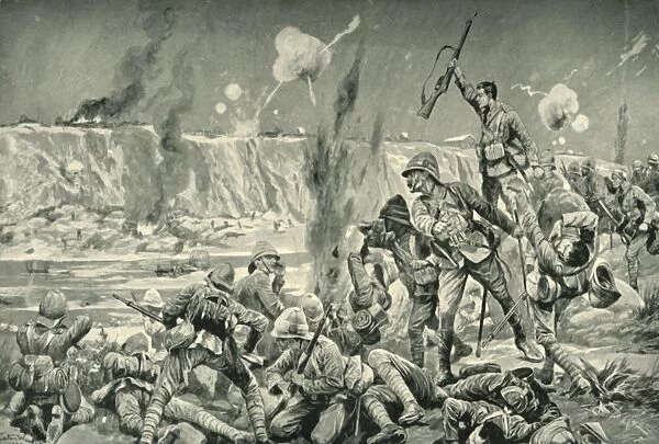 Paardeberg: The Assault on Cronjes Position, (1901). Creator: Unknown