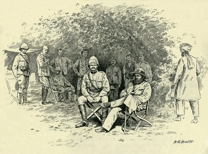 Framed Print : After Paardeberg: General Cronje A Prisoner, February 1900, (c1900). Creator: A.E. Huitt Framed Print : After Paardeberg: General Cronje A Prisoner, February 1900, (c1900). Creator: A.E. Huitt