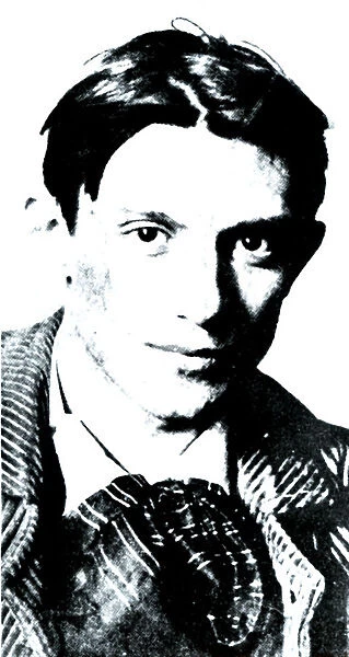 Pablo Ruiz Picasso (1881-1973), Painter from Malaga, at the age of 33, press photography of 1914