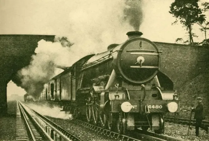 Framed Print : A Pacific Engine Picking Up Water at the Rate of 2, 500 Gallons in Ten Seconds - London Framed Print : A Pacific Engine Picking Up Water at the Rate of 2, 500 Gallons in Ten Seconds - London