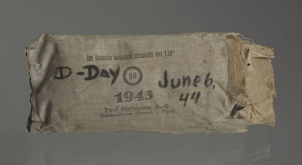 Pack of bandages from D-Day 1944. Creator: Paul Hartmann AG