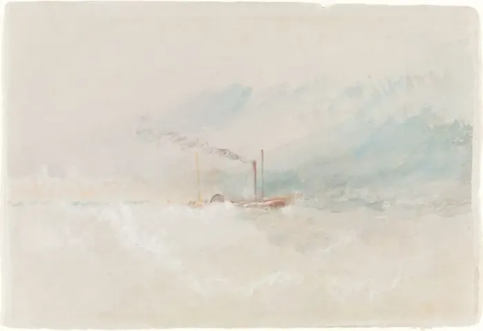Framed Print : A Packet Boat off Dover, c. 1836. Creator: JMW Turner Framed Print : A Packet Boat off Dover, c. 1836. Creator: JMW Turner