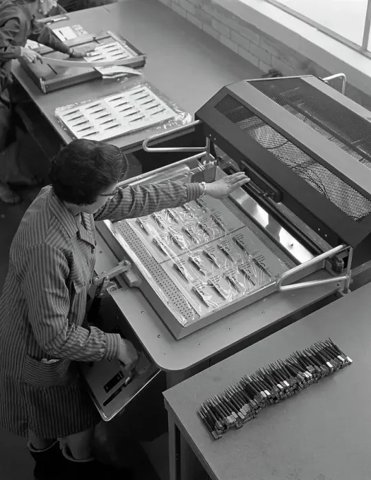 Framed Print : Packing punches, Footprint Tools, Sheffield, South Yorkshire, 1968 Framed Print : Packing punches, Footprint Tools, Sheffield, South Yorkshire, 1968