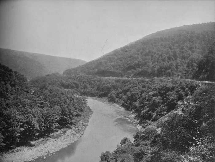 Framed Print : The Packsaddle, Allegheny Mountains, Pa. c1897. Creator: Unknown Framed Print : The Packsaddle, Allegheny Mountains, Pa. c1897. Creator: Unknown