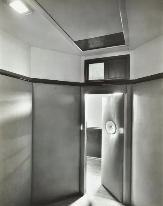 Framed Print : Padded room, Saint Ebbas Hospital, Surrey, 1938 Framed Print : Padded room, Saint Ebbas Hospital, Surrey, 1938