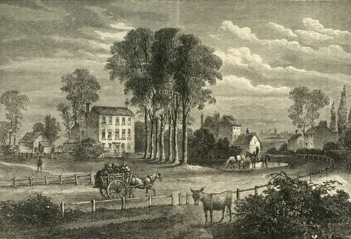 Framed Print : Paddington Green in 1750, (c1876). Creator: Unknown Framed Print : Paddington Green in 1750, (c1876). Creator: Unknown