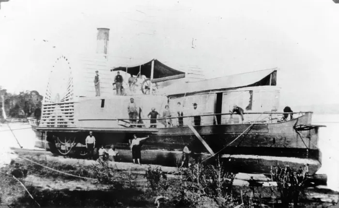 Framed Print : Paddle Steamer (Ipswich), c1880s. Creator: Unknown Framed Print : Paddle Steamer (Ipswich), c1880s. Creator: Unknown