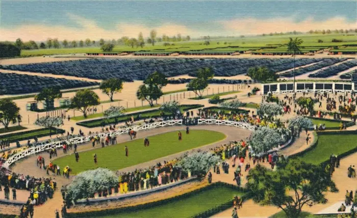 Framed Print : The Paddock at Santa Anita, Los Angeles Turf Club, Arcadia, California, 1930s Framed Print : The Paddock at Santa Anita, Los Angeles Turf Club, Arcadia, California, 1930s