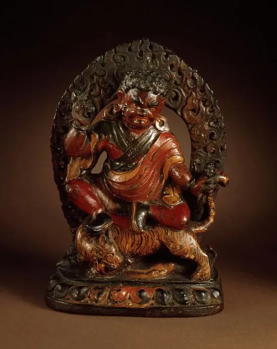 Framed Print : Padmasambhava (Guru Rinpoche, 8th cent) in his form as Dorje Drölö, Subduer of Demons, 18th century. Creator: Unknown Framed Print : Padmasambhava (Guru Rinpoche, 8th cent) in his form as Dorje Drölö, Subduer of Demons, 18th century. Creator: Unknown