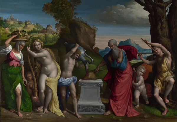 A Pagan Sacrifice, 1526. Artist: Garofalo, Benvenuto Tisi da (1481-1559)