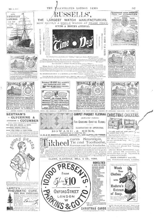 Framed Print : Page of advertisements, 1883. Creator: Unknown Framed Print : Page of advertisements, 1883. Creator: Unknown