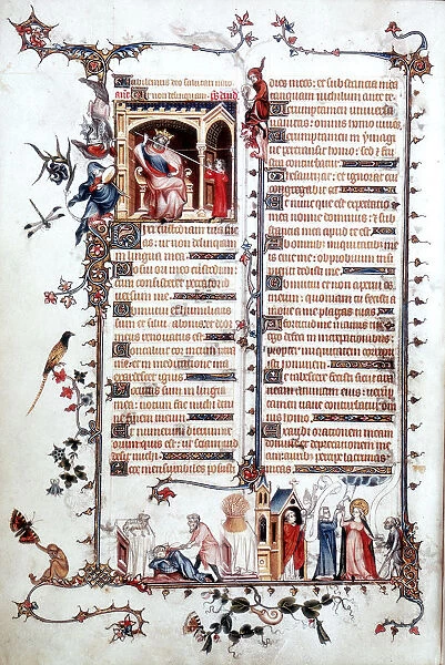 Page from the Belleville Breviary 1323-1326. Artist: Jean Pucelle