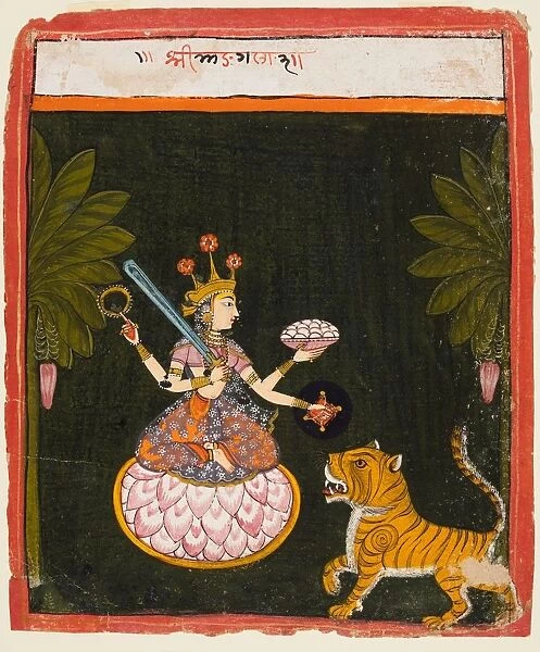 A page from a Devi series, c. 1660. Creator: Unknown