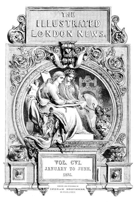 Framed Print : Front page, 'Illustrated London News', January to June, 1895. Creator: Unknown Framed Print : Front page, 'Illustrated London News', January to June, 1895. Creator: Unknown