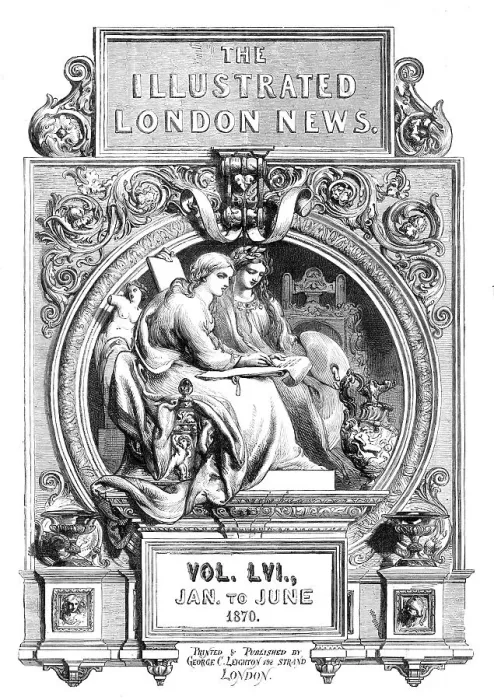 Framed Print : Front page of Illustrated London News, January to June 1870. Creator: Unknown Framed Print : Front page of Illustrated London News, January to June 1870. Creator: Unknown