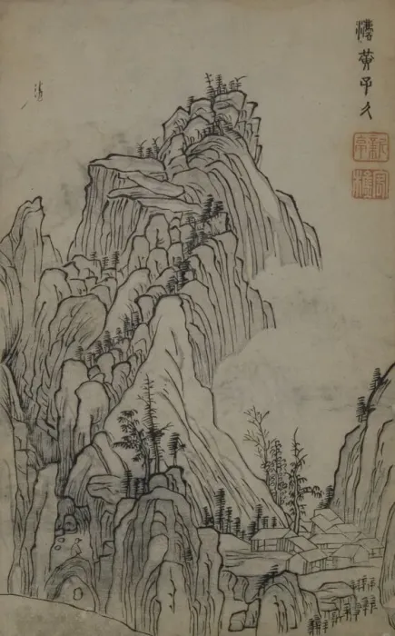 Framed Print : A Page from the Jie Zi Yuan. Creator: Li Liufang Framed Print : A Page from the Jie Zi Yuan. Creator: Li Liufang