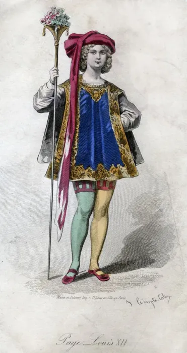 Framed Print : Page, Louis XII, (19th century). Artist: Francois Claudius Compte-Calix Framed Print : Page, Louis XII, (19th century). Artist: Francois Claudius Compte-Calix