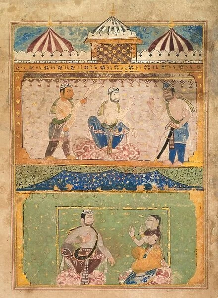 Page from the Prince of Wales Museum Chandayana, c. 1525-40. Creator: Unknown