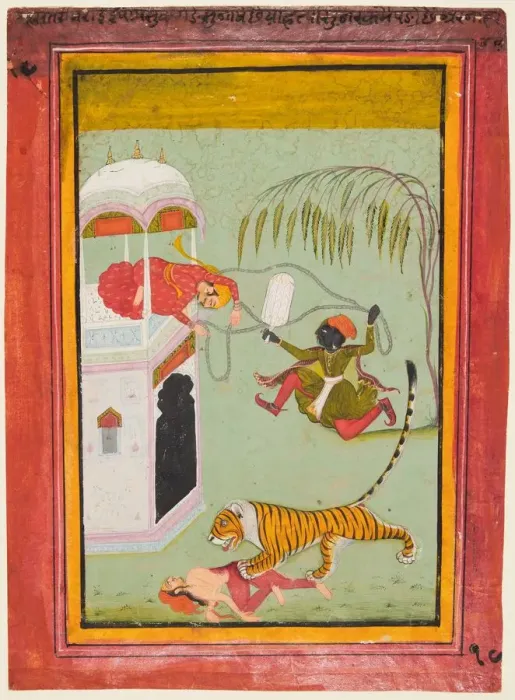 Framed Print : A page from a Punishment series: Punishment for murder, c. 1760. Creator: Unknown Framed Print : A page from a Punishment series: Punishment for murder, c. 1760. Creator: Unknown
