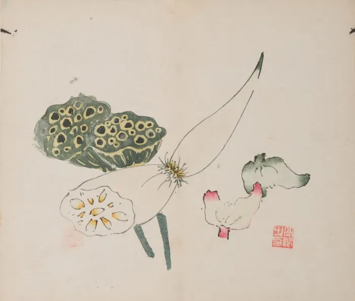 Framed Print : Page from Shi Zhu Zhai. Creator: Unknown Framed Print : Page from Shi Zhu Zhai. Creator: Unknown