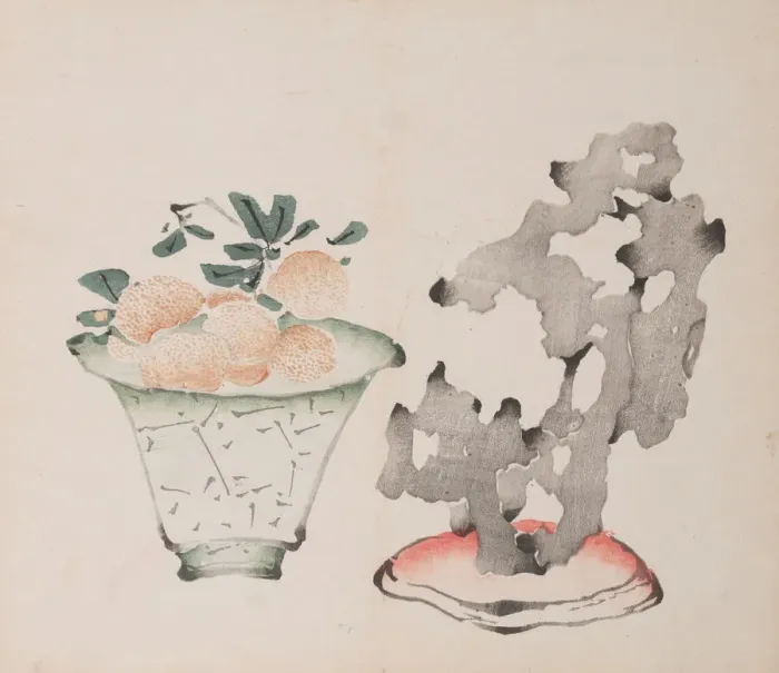 Framed Print : Page from Shi Zhu Zhai. Creator: Unknown Framed Print : Page from Shi Zhu Zhai. Creator: Unknown