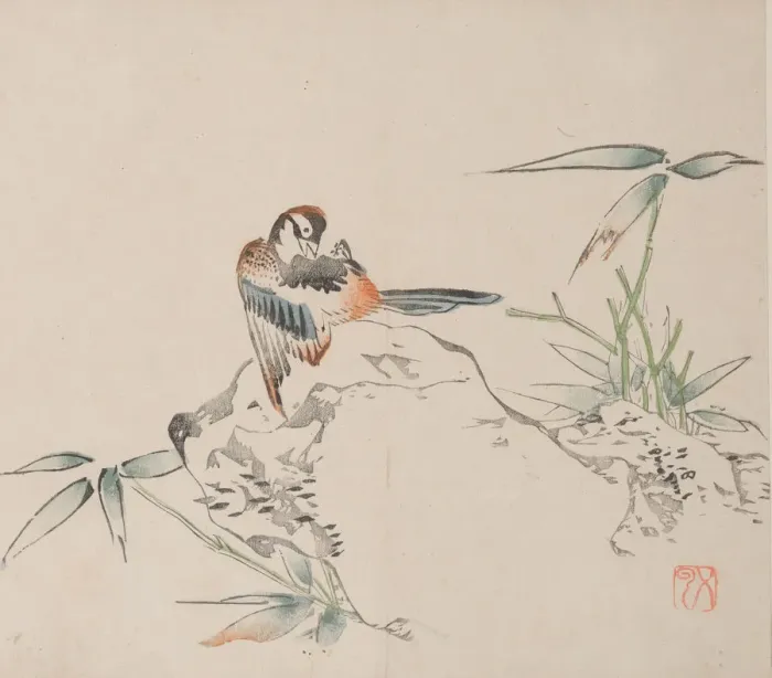 Framed Print : Page from Shi Zhu Zhai. Creator: Unknown Framed Print : Page from Shi Zhu Zhai. Creator: Unknown