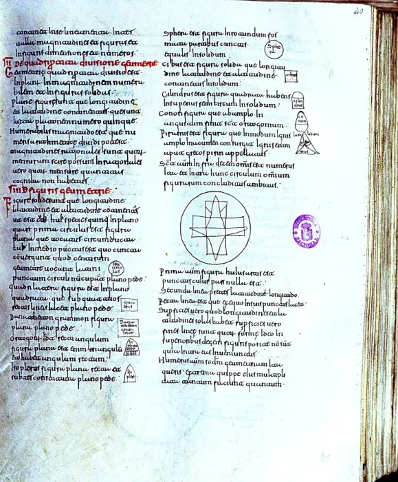 Framed Print : Page of St. Isidores Etymologies Framed Print : Page of St. Isidores Etymologies