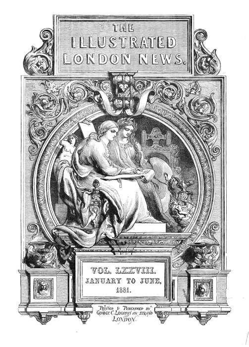 Framed Print : Front page of 'The Illustrated London News', January to June, 1881. Creator: Unknown Framed Print : Front page of 'The Illustrated London News', January to June, 1881. Creator: Unknown