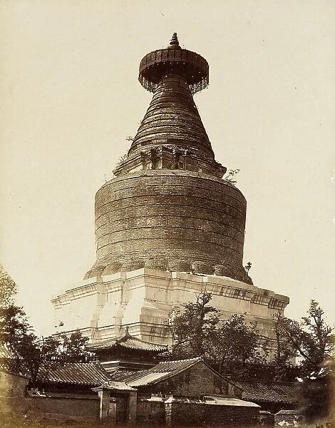 Pai t a, Miao-ying Ssu, Peking, 1860. Creator: Felice Beato