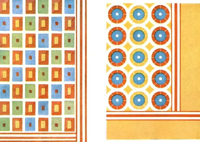 Framed Print : Painted ceiling patterns in the tomb of Nebamon at Thebes, Egypt, (1928). Creator: Unknown Framed Print : Painted ceiling patterns in the tomb of Nebamon at Thebes, Egypt, (1928). Creator: Unknown