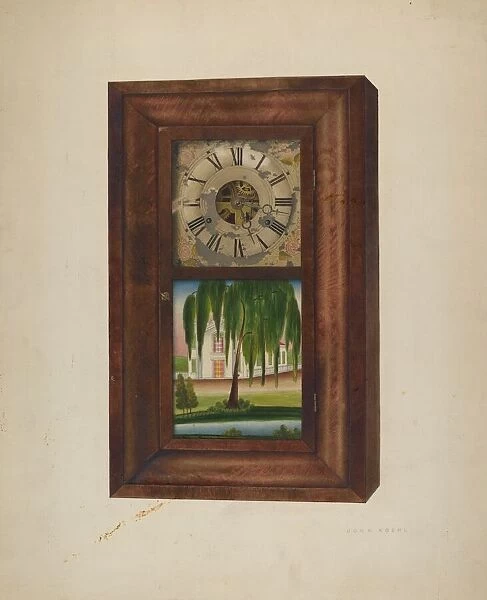 Painted Clock, 1940. Creator: John Koehl