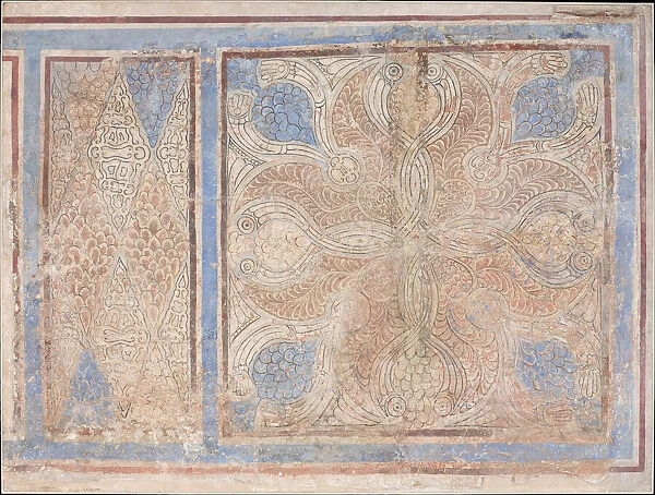 Painted Dado Panels, Iran, 9th century. Creator: Unknown