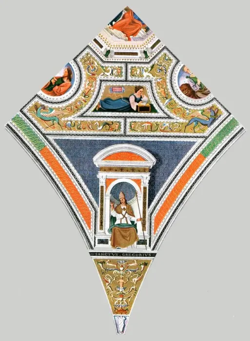 Framed Print : Painted decoration in the church of Santa Maria del Popolo, Rome, Italy, (1928). Creator: Unknown Framed Print : Painted decoration in the church of Santa Maria del Popolo, Rome, Italy, (1928). Creator: Unknown