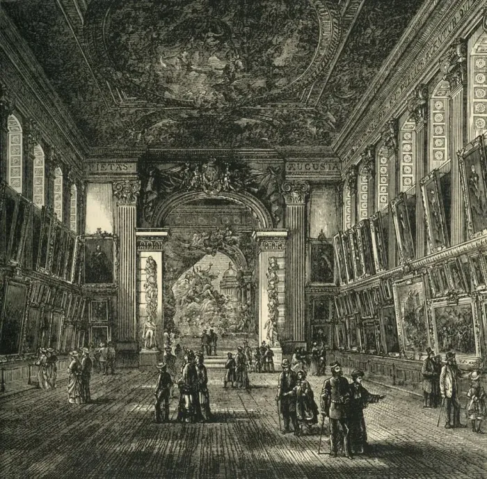 Framed Print : The Painted Hall, Greenwich Hospital, (c1878). Creator: Unknown Framed Print : The Painted Hall, Greenwich Hospital, (c1878). Creator: Unknown