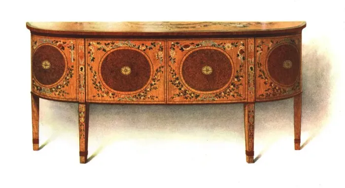 Framed Print : Painted Sideboard-commode, 1908. Creator: Shirley Slocombe Framed Print : Painted Sideboard-commode, 1908. Creator: Shirley Slocombe