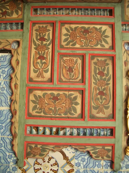 Framed Print : Painted wood interior, Dar Essid Museum, Sousse, Tunisia, 2009. Creator: Amanda Waite Framed Print : Painted wood interior, Dar Essid Museum, Sousse, Tunisia, 2009. Creator: Amanda Waite