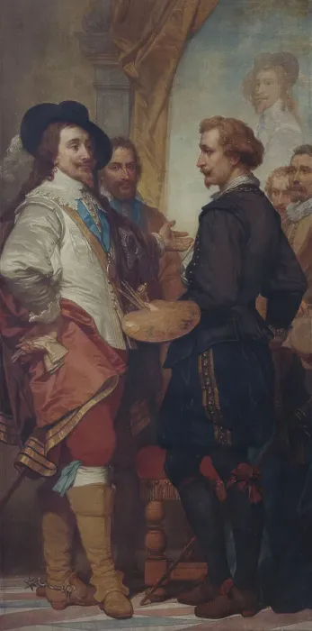 Framed Print : The Painter Anthony van Dyck in London, (c1630s), 1862-1872. Creator: Nicaise de Keyser Framed Print : The Painter Anthony van Dyck in London, (c1630s), 1862-1872. Creator: Nicaise de Keyser