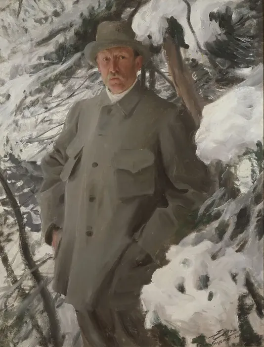 Framed Print : The Painter Bruno Liljefors, 1906. Creator: Anders Leonard Zorn Framed Print : The Painter Bruno Liljefors, 1906. Creator: Anders Leonard Zorn